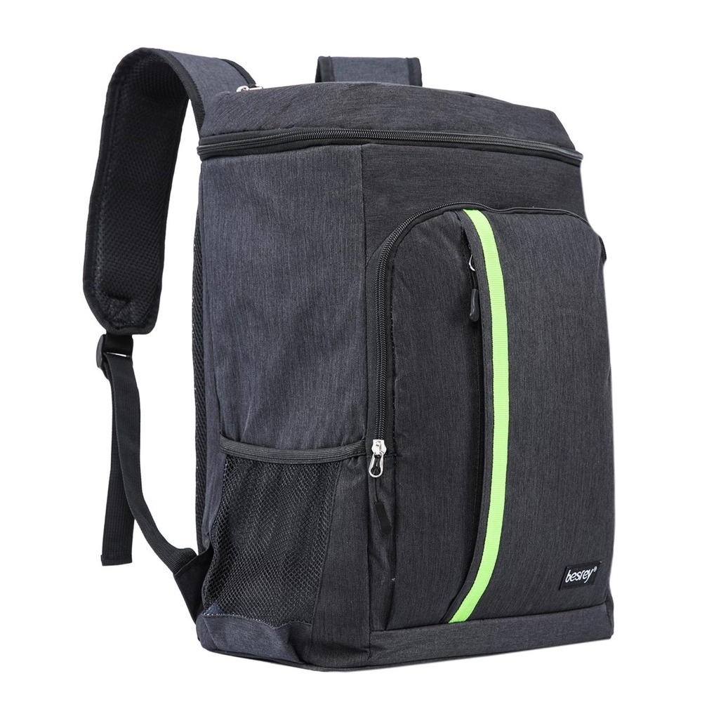 Besrey 30L Insulated Cooler Backpack Large Leakproof Picnic Bag Charcoal Grey